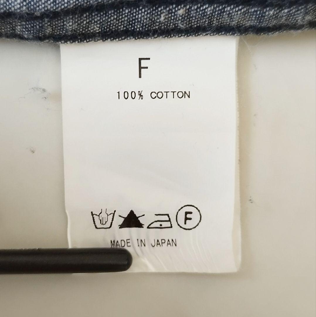 美品 ウィムガゼット デニムワンピース インディゴ コットン100% 手洗い可