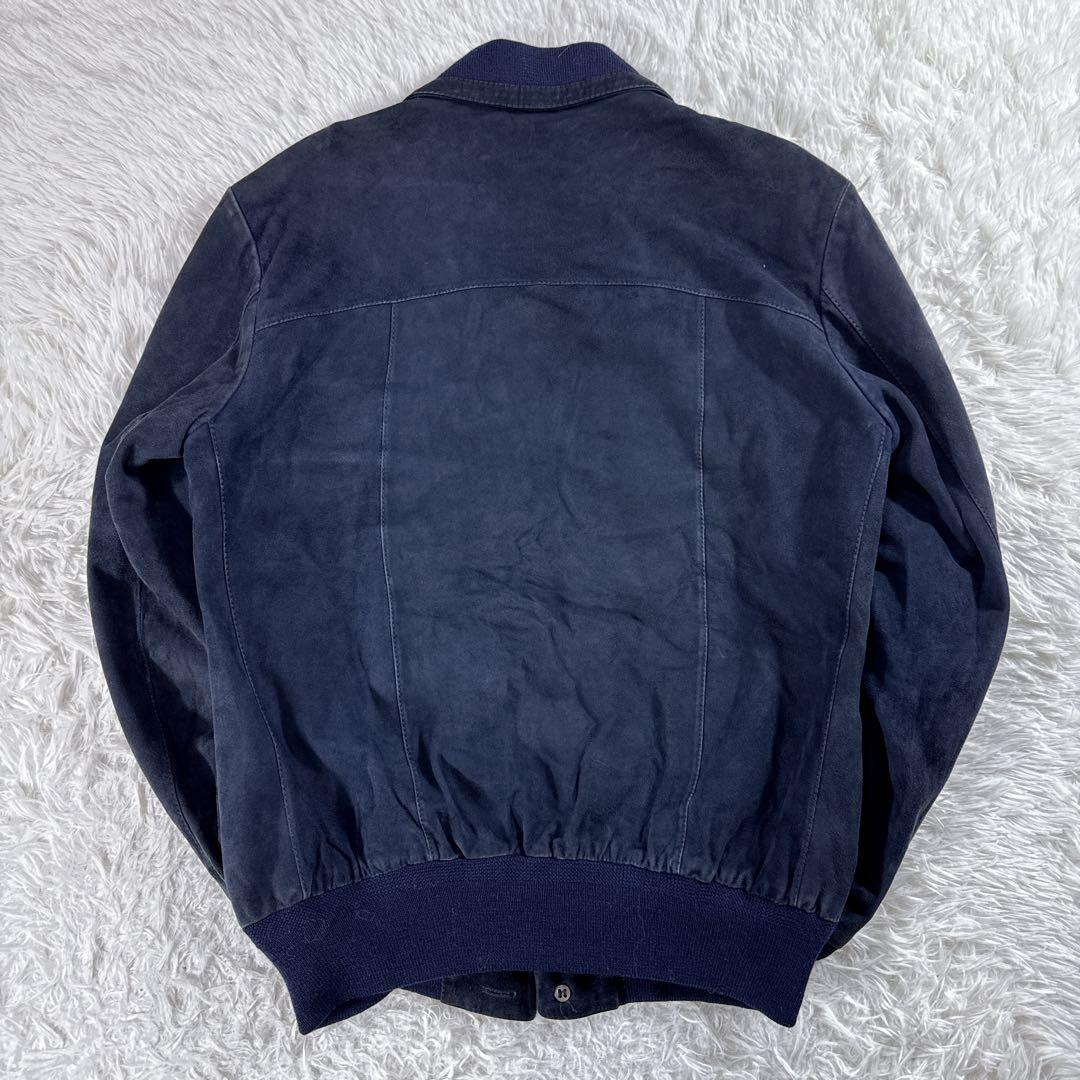 【希少・激レア】英国製 ヴィンテージ バーバリー スエードレザーブルゾン 本革