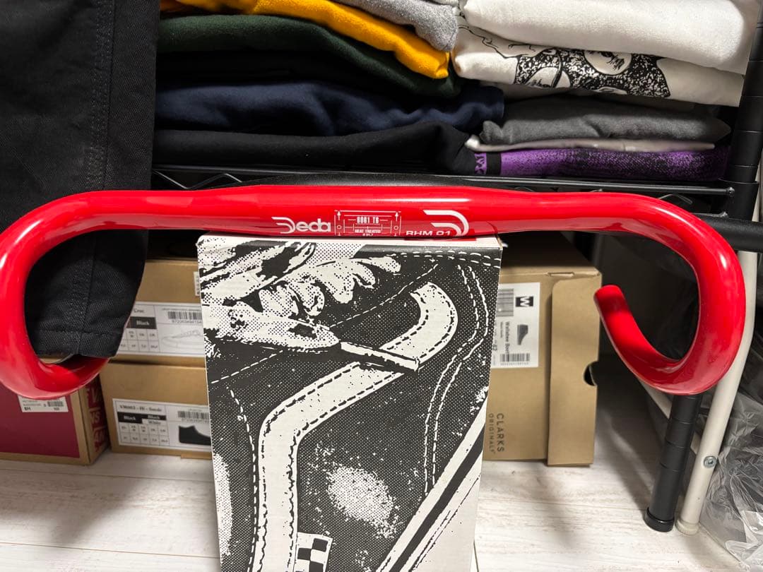 【新品希少？】Deda (デダ) RHM01 ロードドロップハンドル レッド
