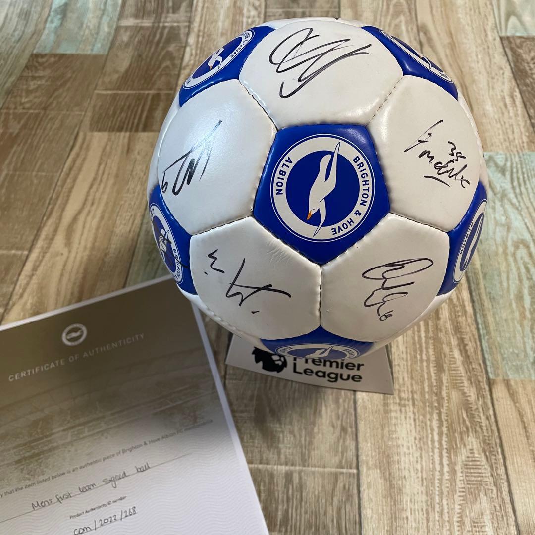 ブライトン 2022/23 三笘薫 マーチ/他 公式 直筆サインボール