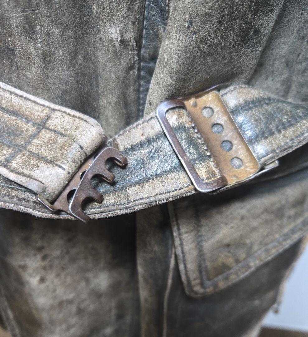 40s ヴィンテージ ダブル ライダース コート モーターサイクル ジャケット