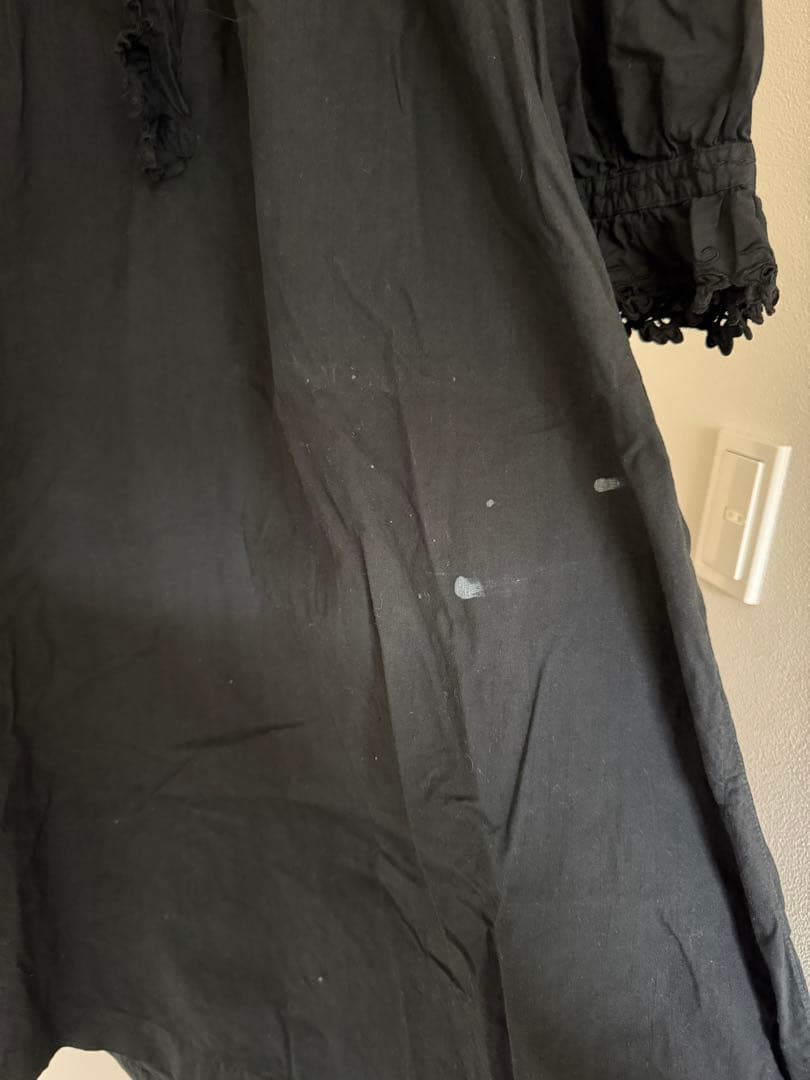 ワンピース vintage black cotton nightdress