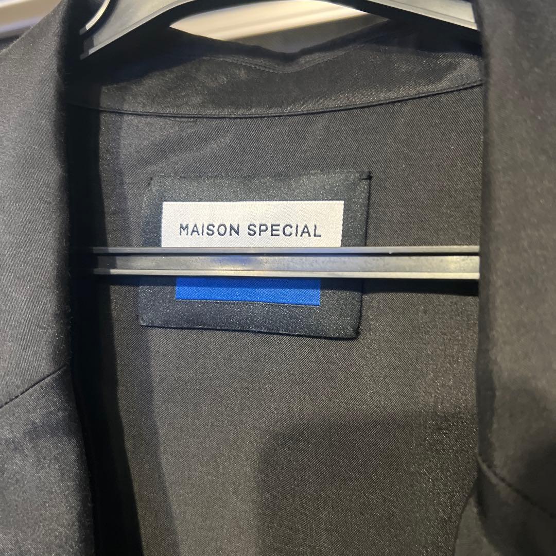 MAISON SPECIAL オーバーサイズジャケット ブラック　サイズ2カフェ