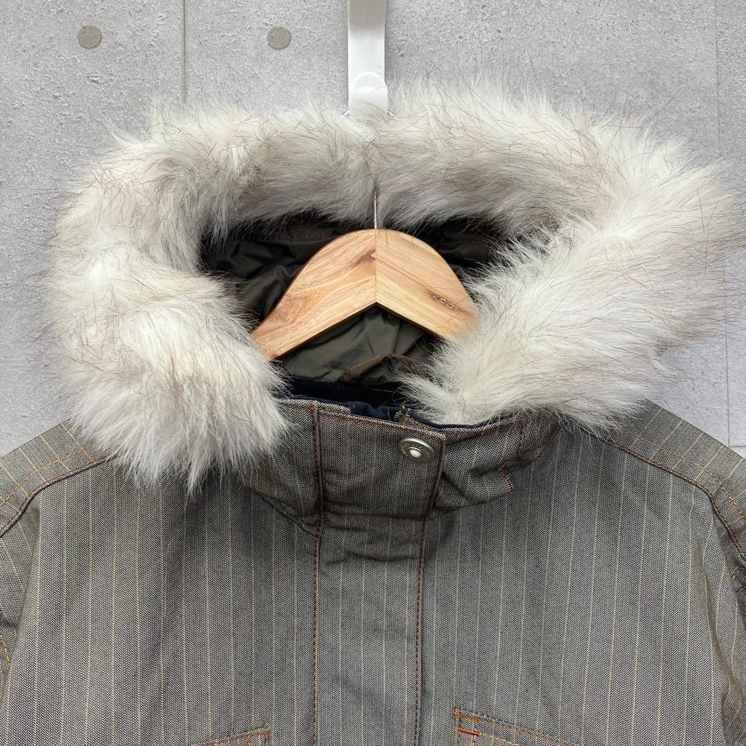 kissmark キスマーク スノボウェア 上下セットアップ ファー 灰