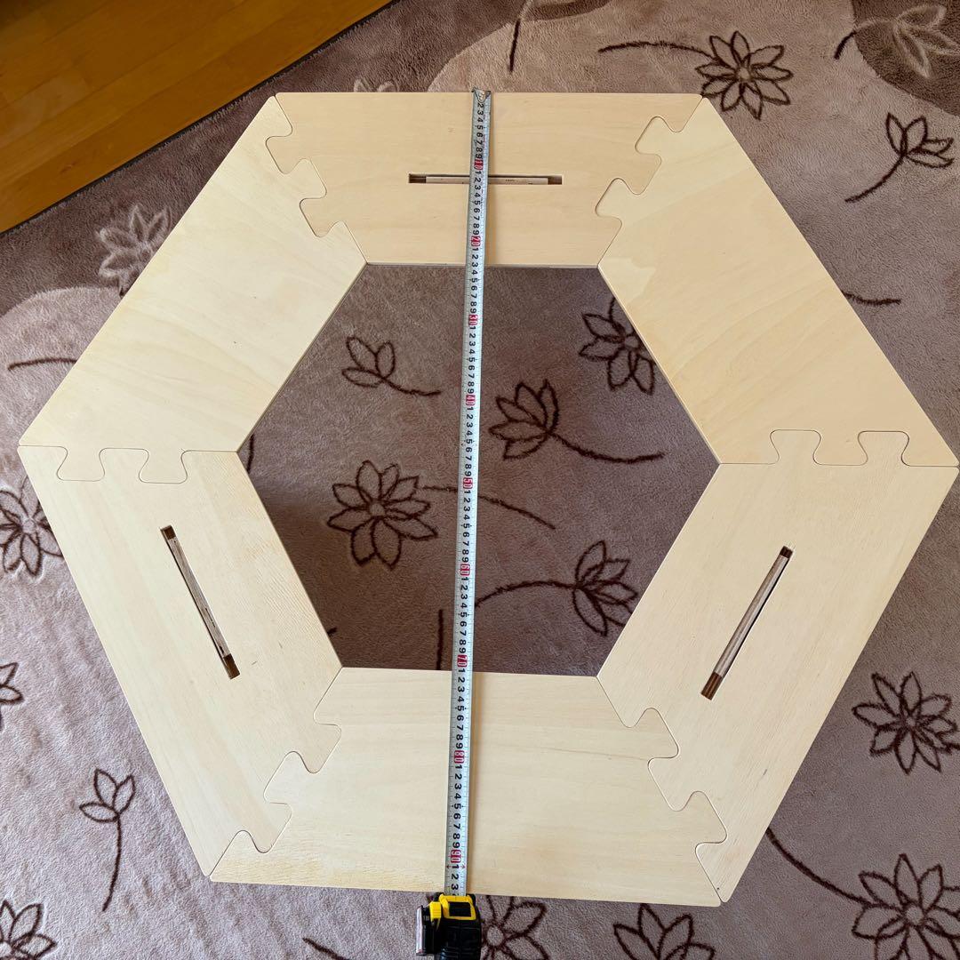 【新品】ヘキサテーブル　ヘキサゴンテーブル　焚火テーブル　キャンプテーブル