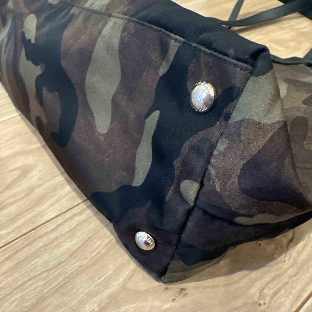 PRADA トートバッグ カモフラ プラダ ハンドバッグ　ナイロン　バッグ