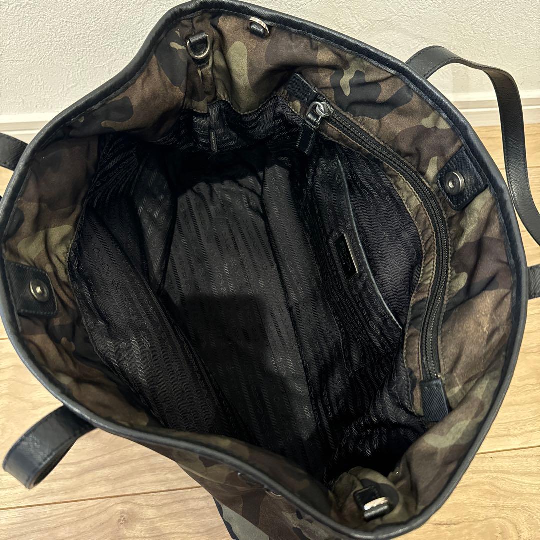 PRADA トートバッグ カモフラ プラダ ハンドバッグ　ナイロン　バッグ