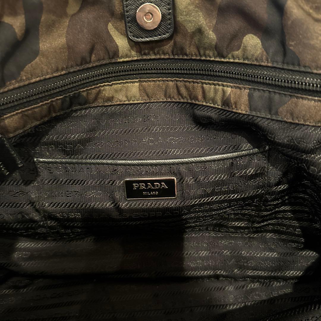 PRADA トートバッグ カモフラ プラダ ハンドバッグ　ナイロン　バッグ