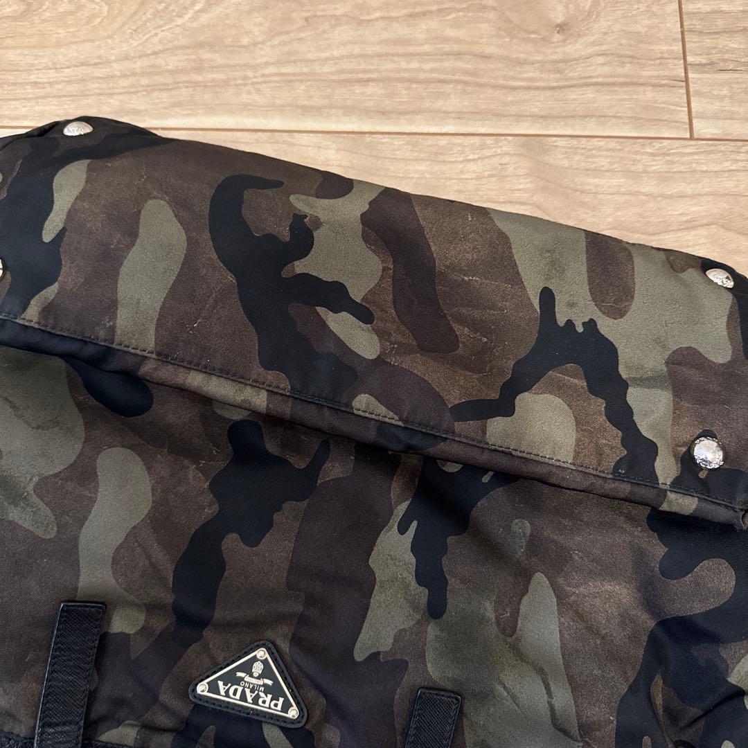 PRADA トートバッグ カモフラ プラダ ハンドバッグ　ナイロン　バッグ