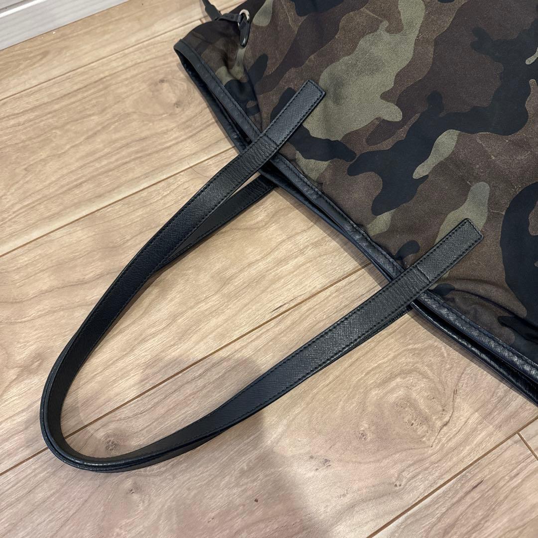 PRADA トートバッグ カモフラ プラダ ハンドバッグ　ナイロン　バッグ