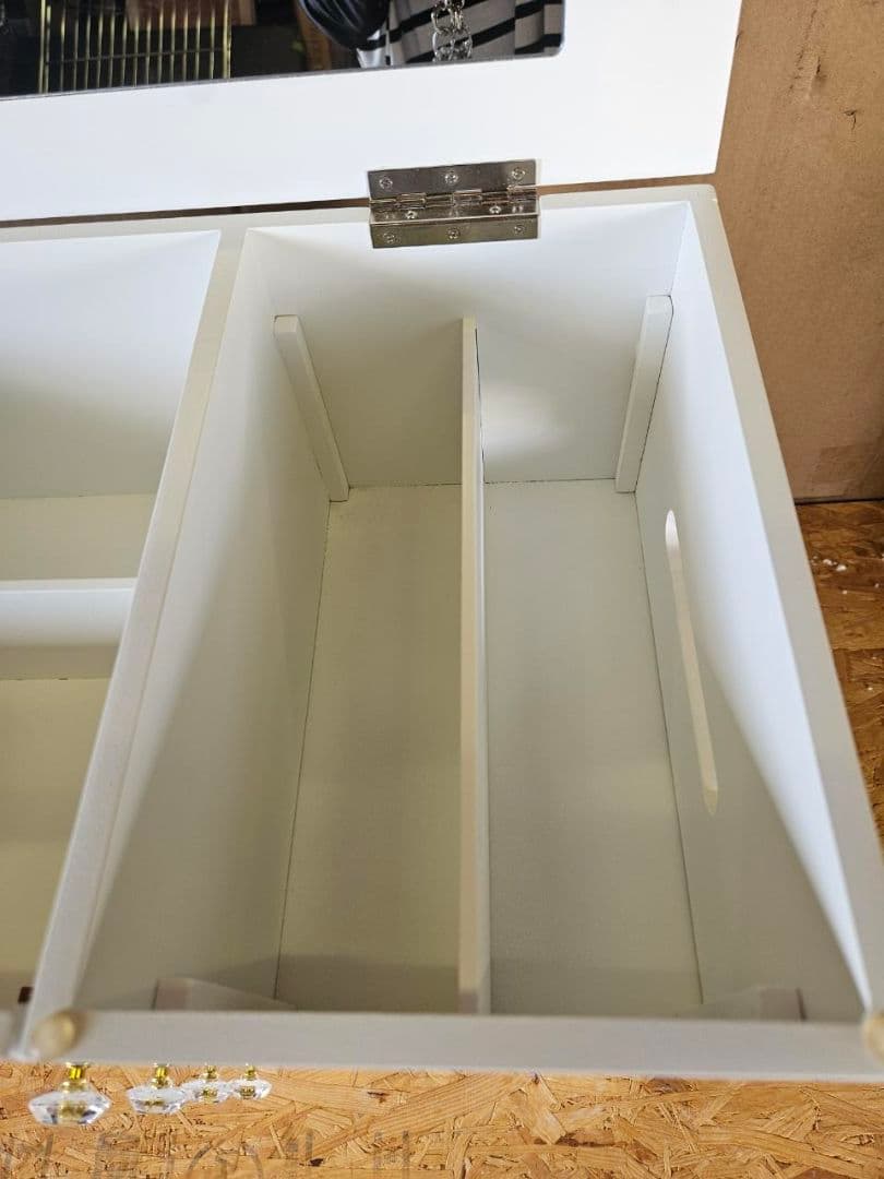 ③キズ小　コスメワゴン　WH色