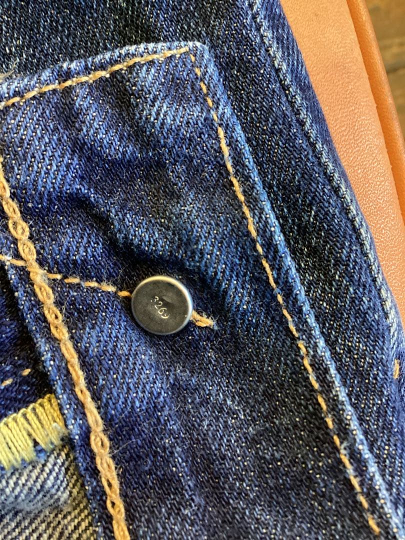 リーバイス501XX 革パッチ ビッグE　W33 チェーンステッチ　　　2/7