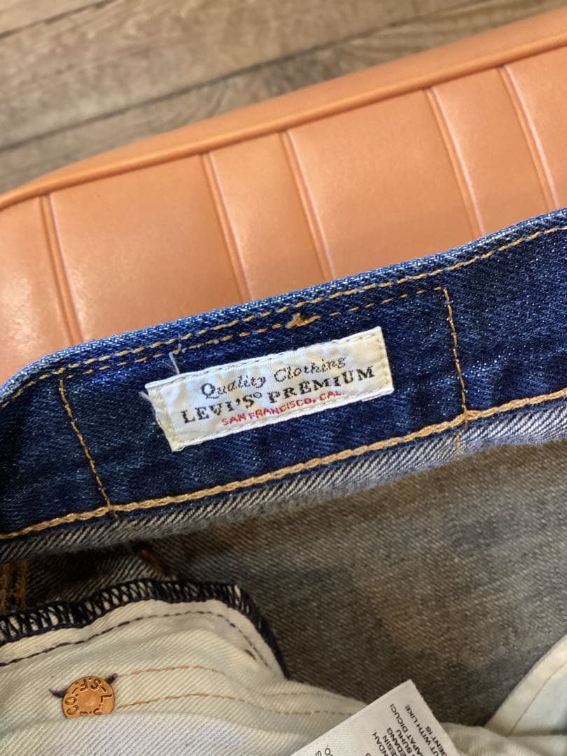 リーバイス501XX 革パッチ ビッグE　W33 チェーンステッチ　　　2/7