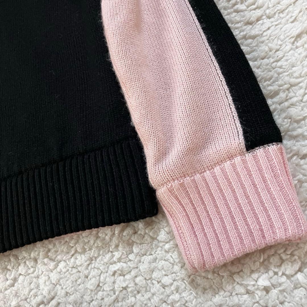 Jun&Ropé ジップアップ ニットジャケット　蓄熱裏地　M ピンク