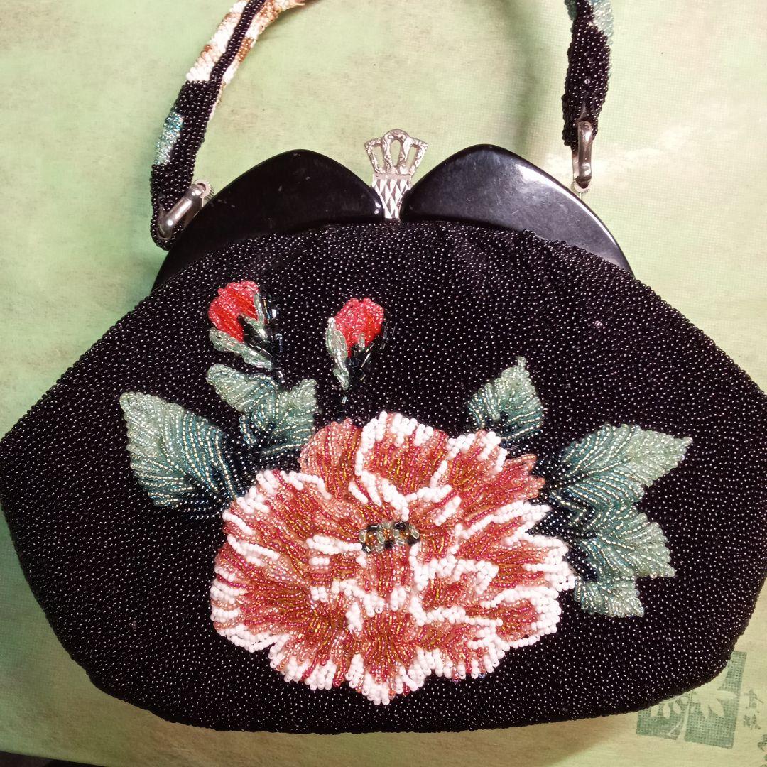 和装ビーズバッグ フォーマルパーティ 手提げ
