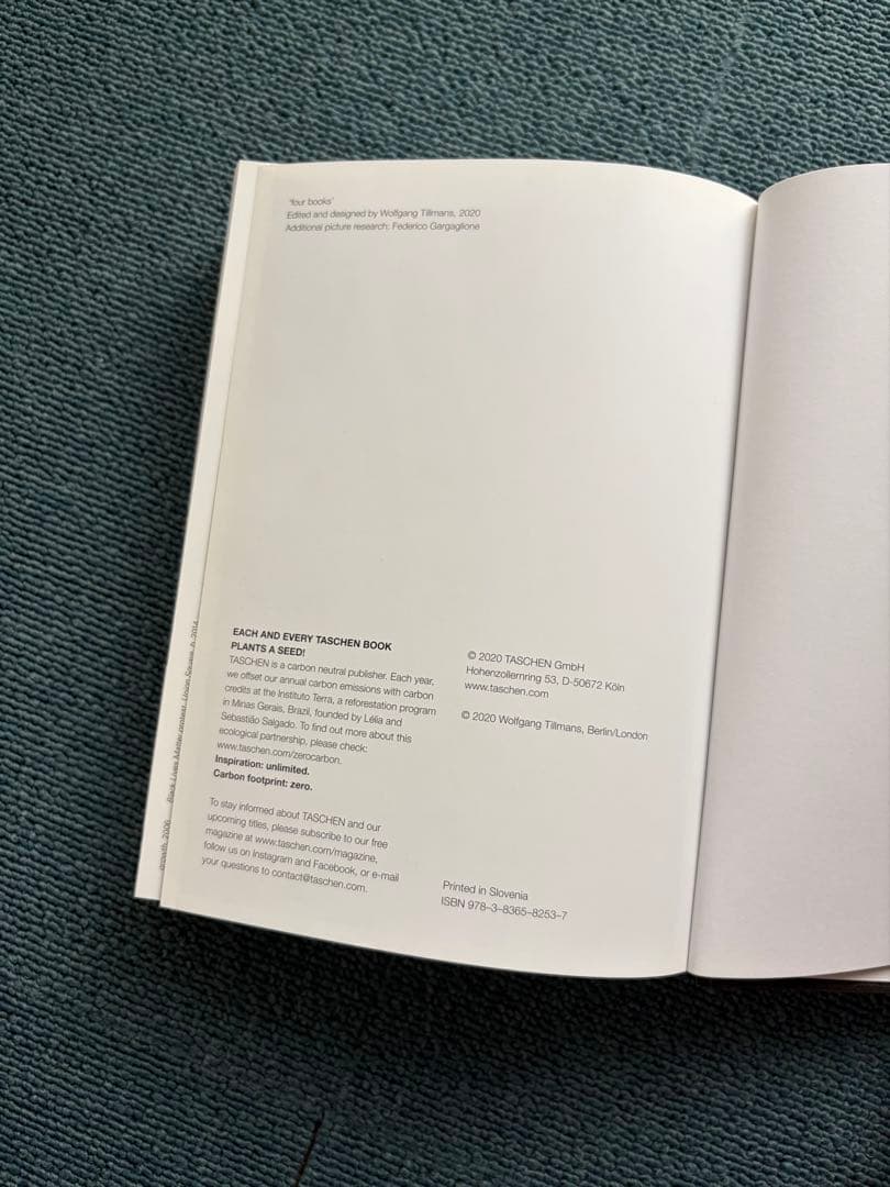 アート・デザイン・音楽 Wolfgang Tillmans four books