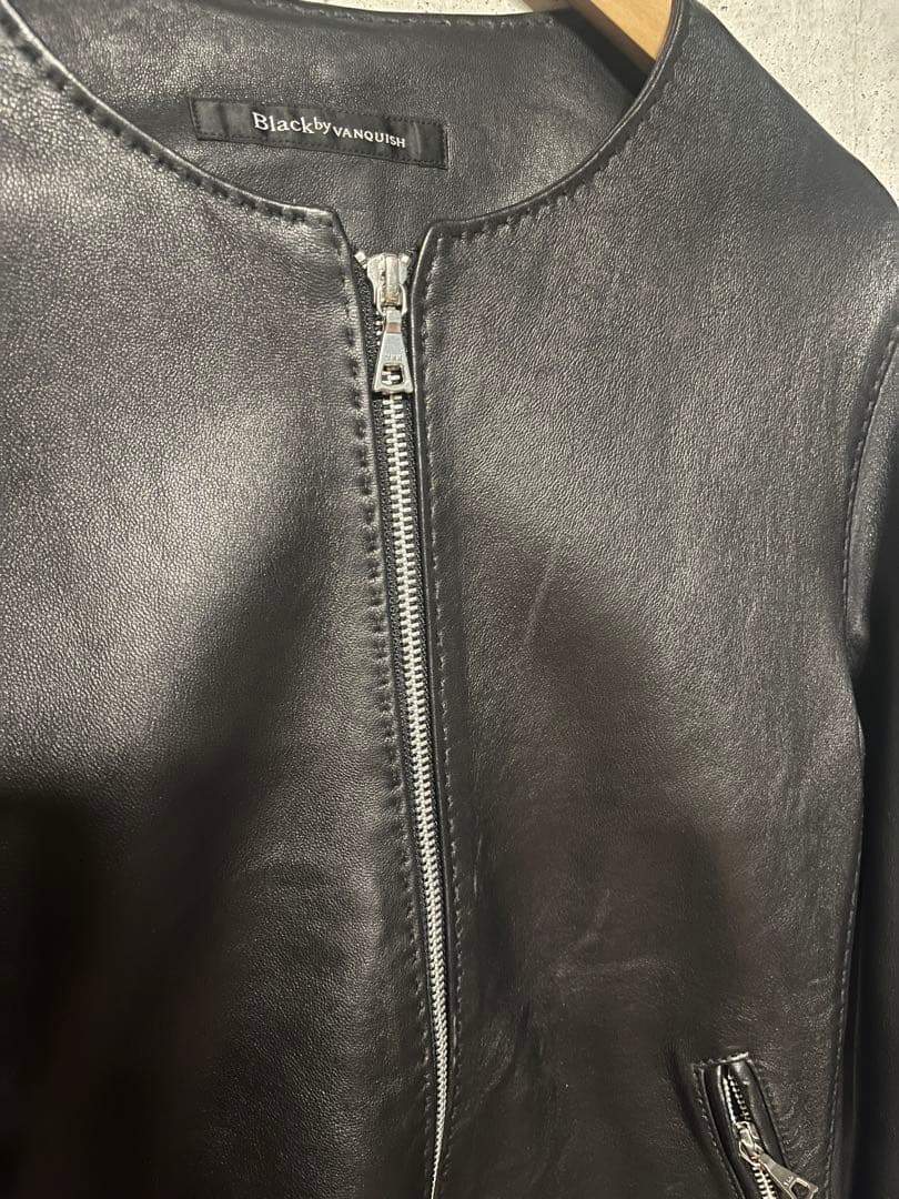 Black by VANQUISH シングルライダースジャケット M