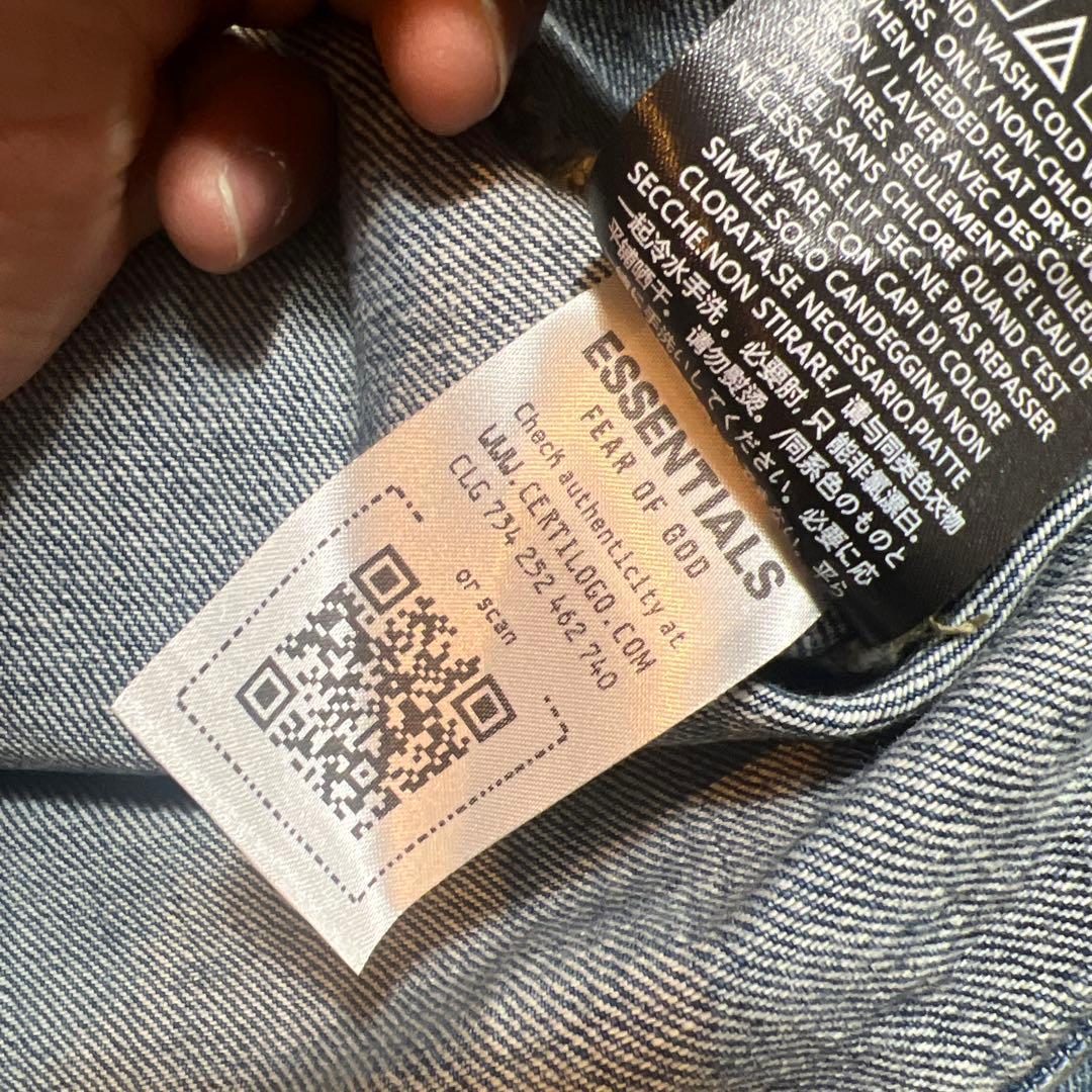 FOG ESSENTIALS デニムトラッカージャケット