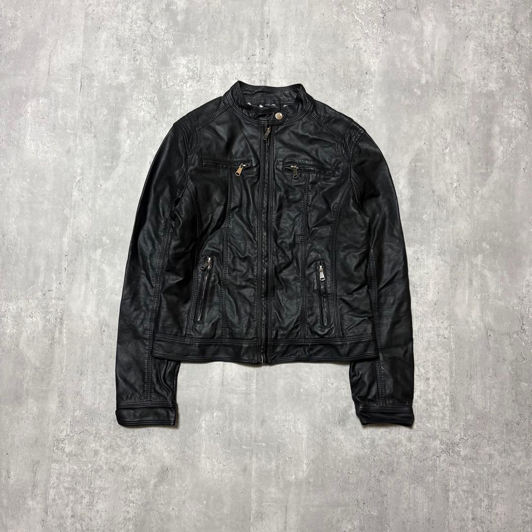 ジャケット・アウター 00s archive multi design leather jacket