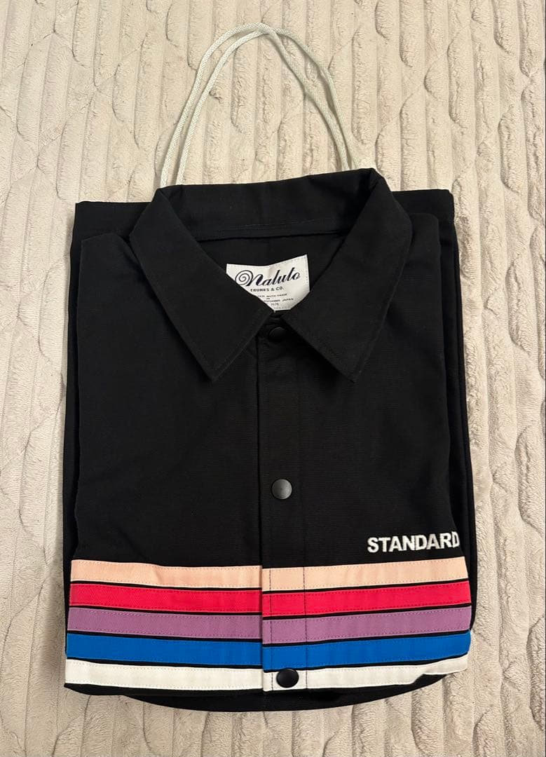 【美品】スタンダードカリフォルニア×ナルトトランクス　コーチジャケット　ブラック