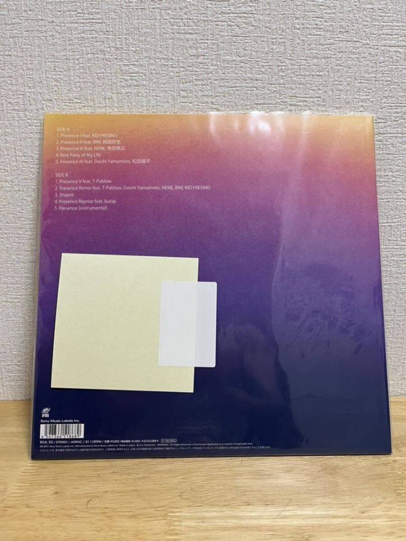 【新品 未開封 レコード ステッカー付】完全生産限定盤 / Presence