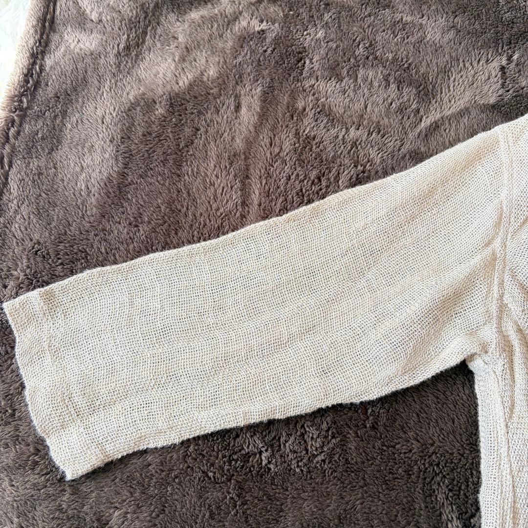 センソユニコ Cube Cube 麻 ジャケット 羽織り カーディガン アシメ