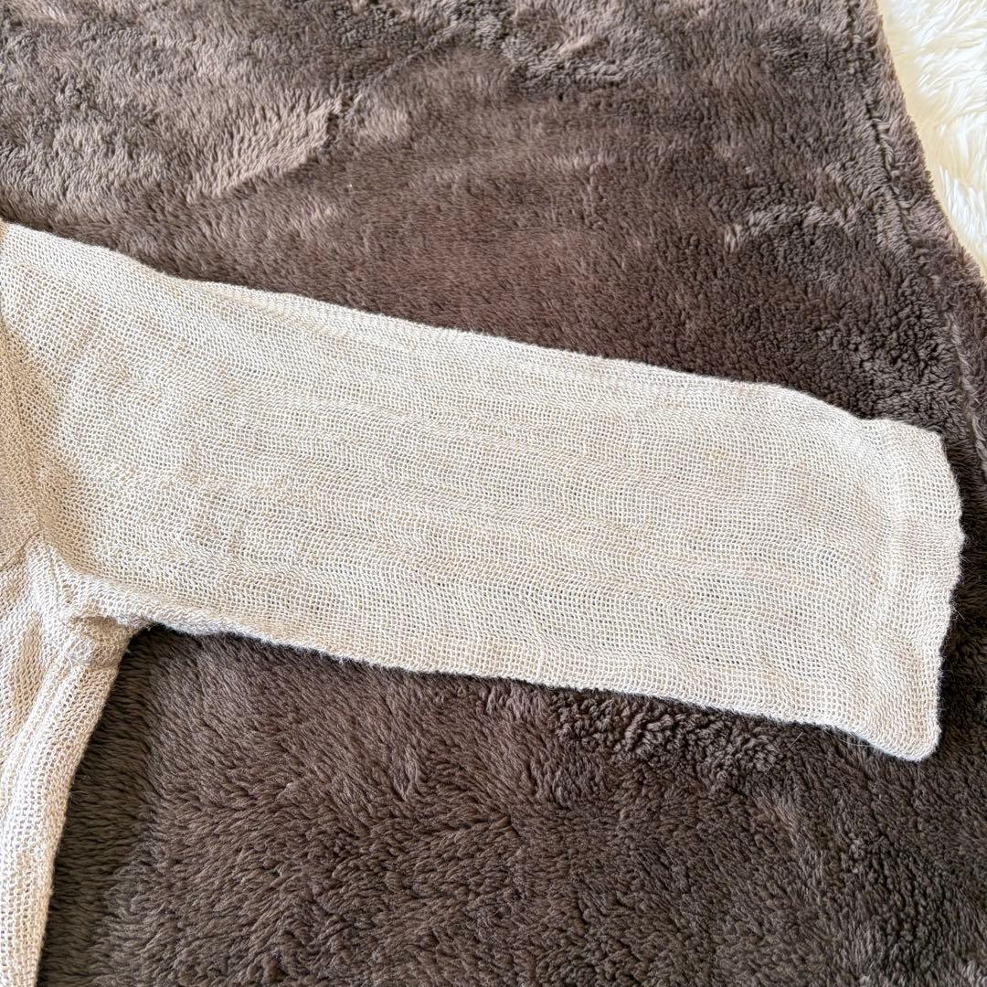 センソユニコ Cube Cube 麻 ジャケット 羽織り カーディガン アシメ