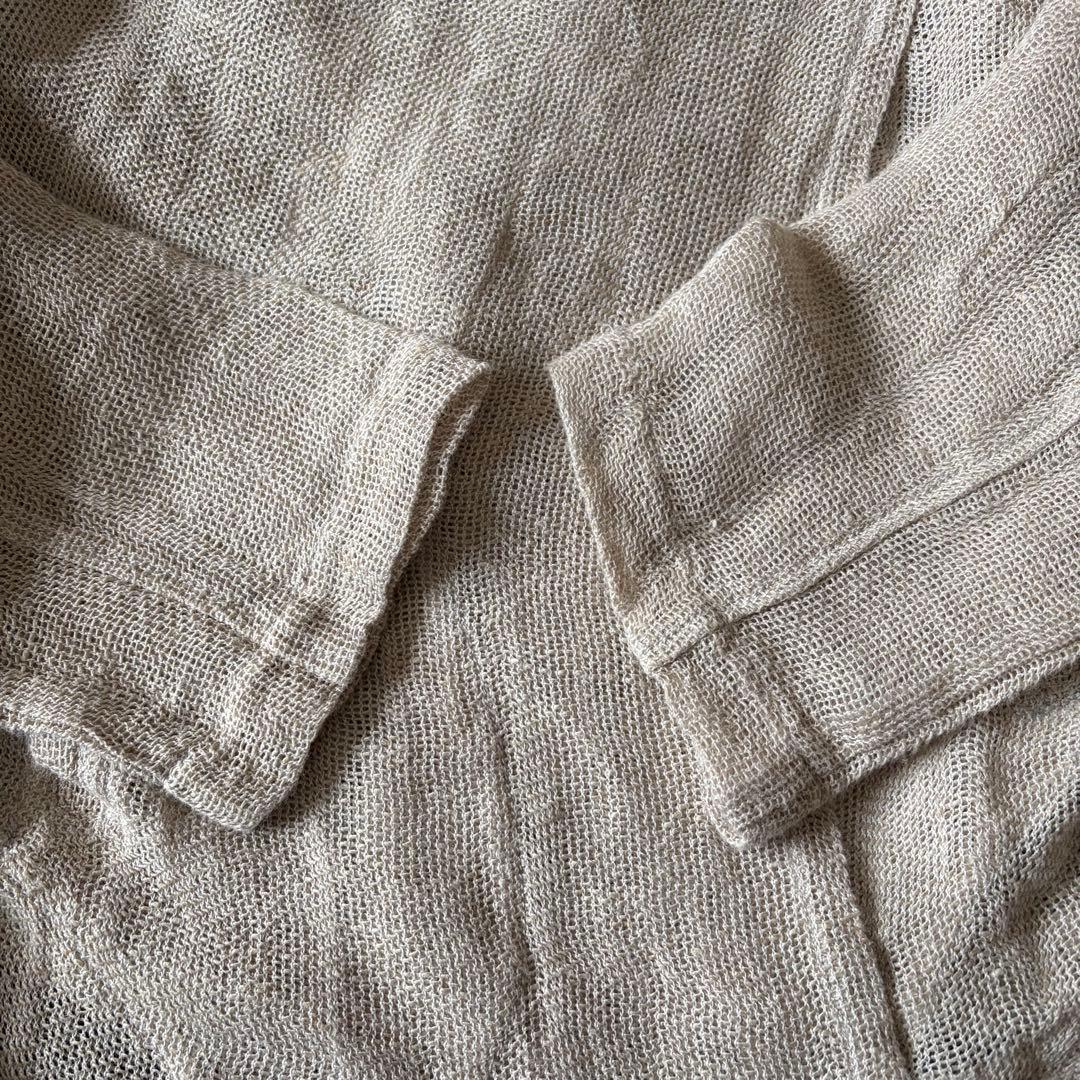 センソユニコ Cube Cube 麻 ジャケット 羽織り カーディガン アシメ