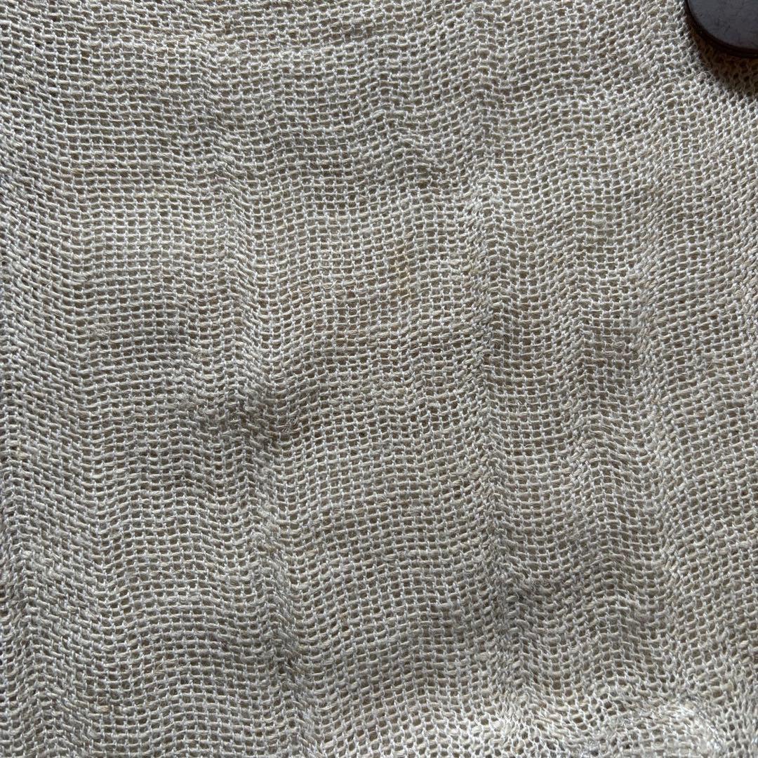 センソユニコ Cube Cube 麻 ジャケット 羽織り カーディガン アシメ