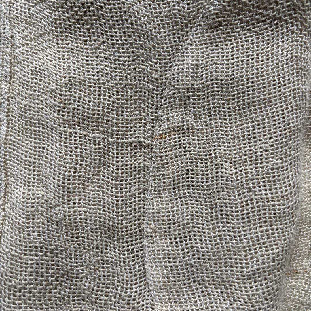 センソユニコ Cube Cube 麻 ジャケット 羽織り カーディガン アシメ