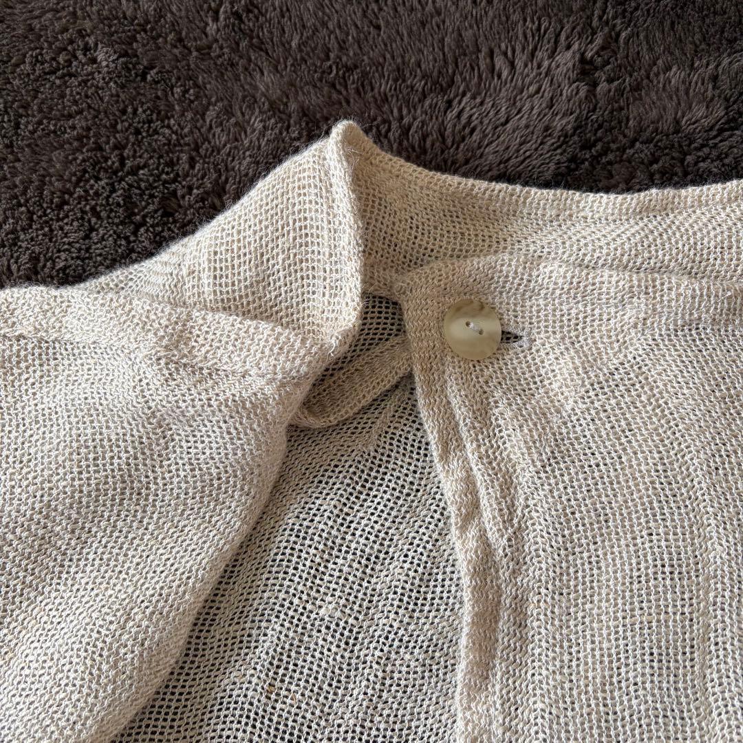 センソユニコ Cube Cube 麻 ジャケット 羽織り カーディガン アシメ