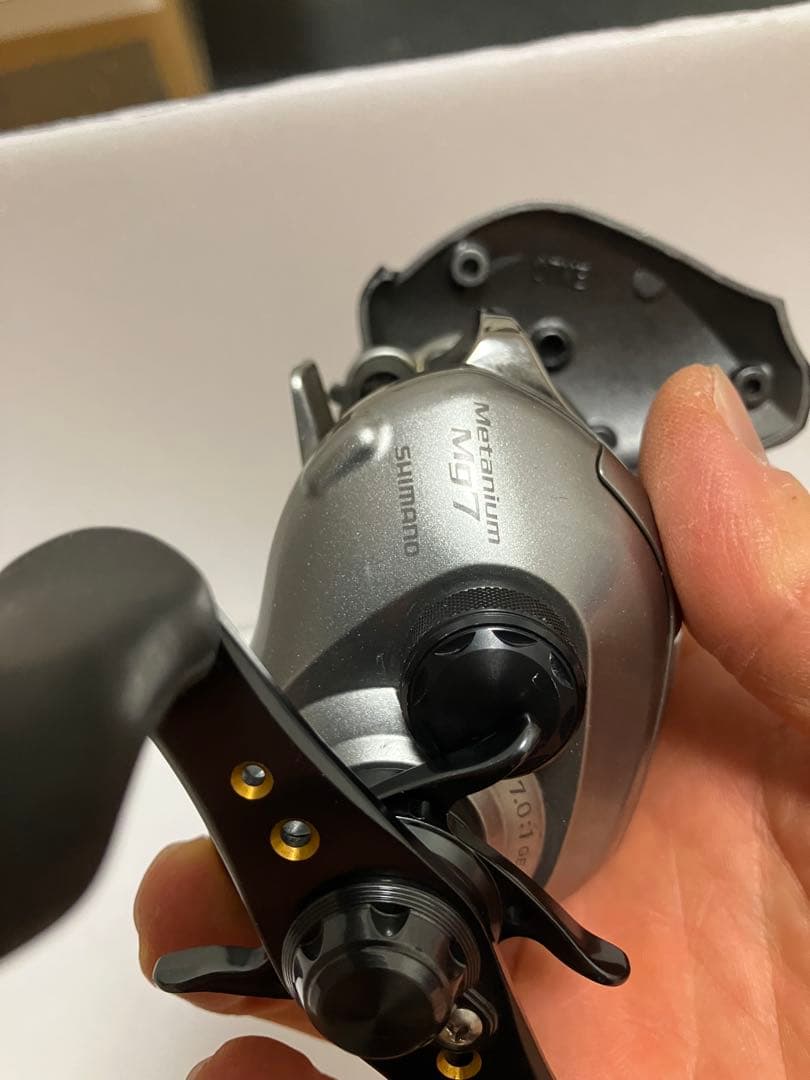 シマノ　メタニウム Mg7 ベイトリール シルバー/ゴールド　ハイギア　07