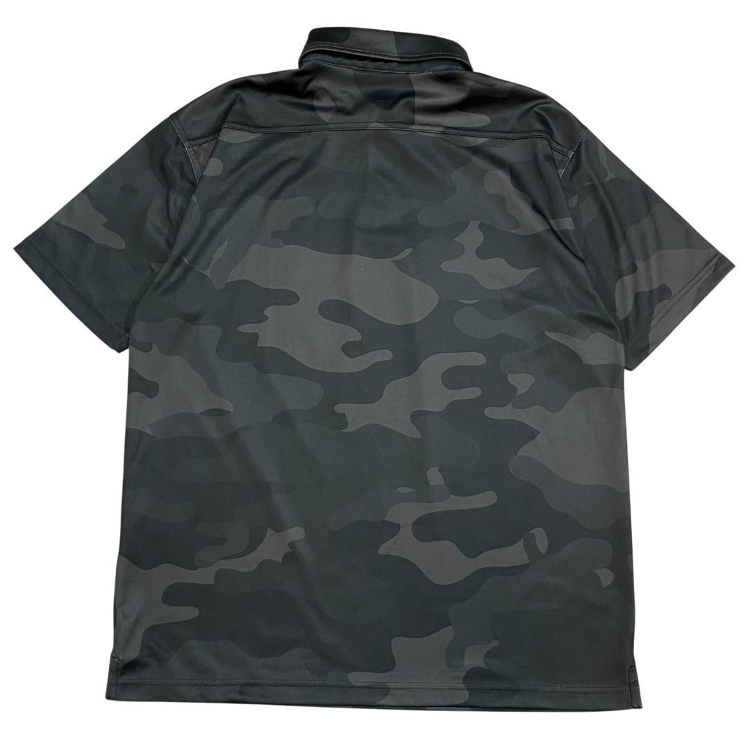 NEW ERA ニューエラ 半袖 ボタンダウン ポロシャツ XL カモフラ柄