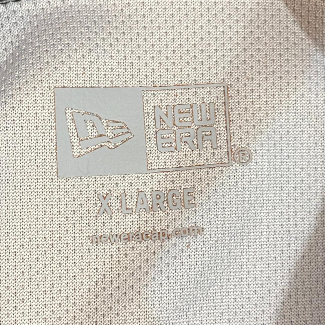 NEW ERA ニューエラ 半袖 ボタンダウン ポロシャツ XL カモフラ柄