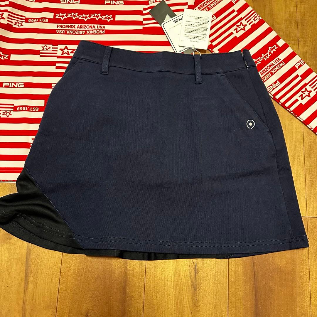 長袖モックネック　保温　フレア　スカート　セットアップ　春秋　サイズM 新品