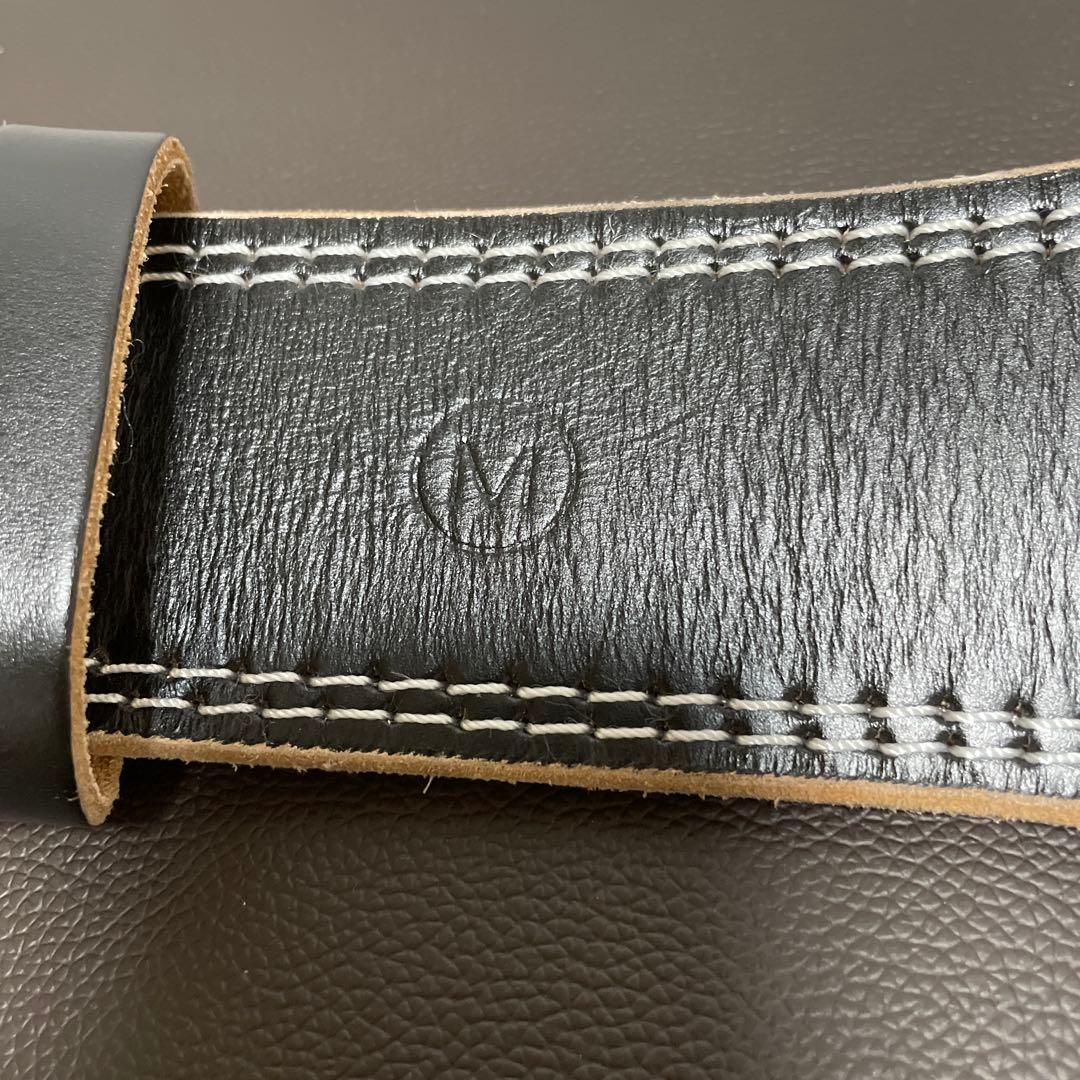 ゴールドジムEXレザーベルト ブラック　M