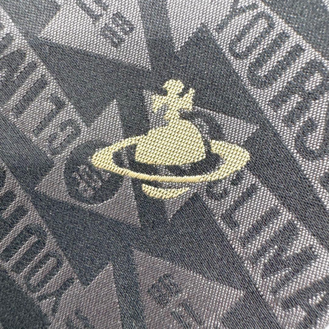 【美品】ヴィヴィアンウエストウッド ネクタイ　黒　シルク100% 総柄