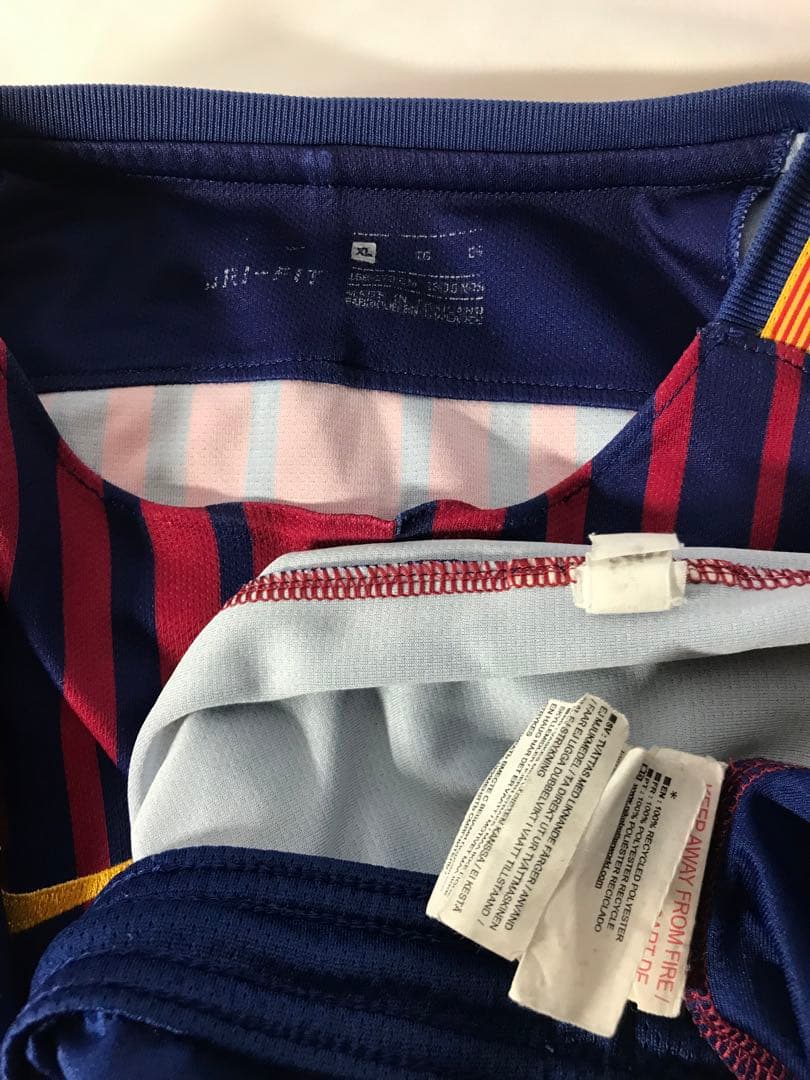 正規品NIKE FCバルセロナ「10」メッシXLユニフォームパンツ上下2点セット