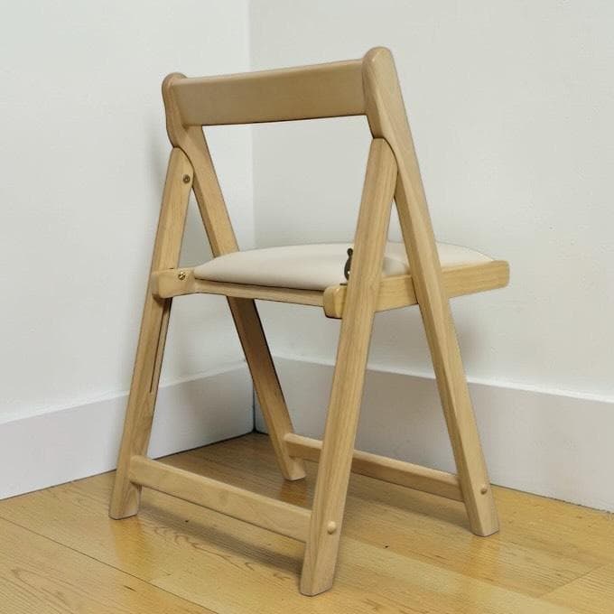 【新品】 折りたたみデスク&チェア セット　シンプル　コンパクト ナチュラル