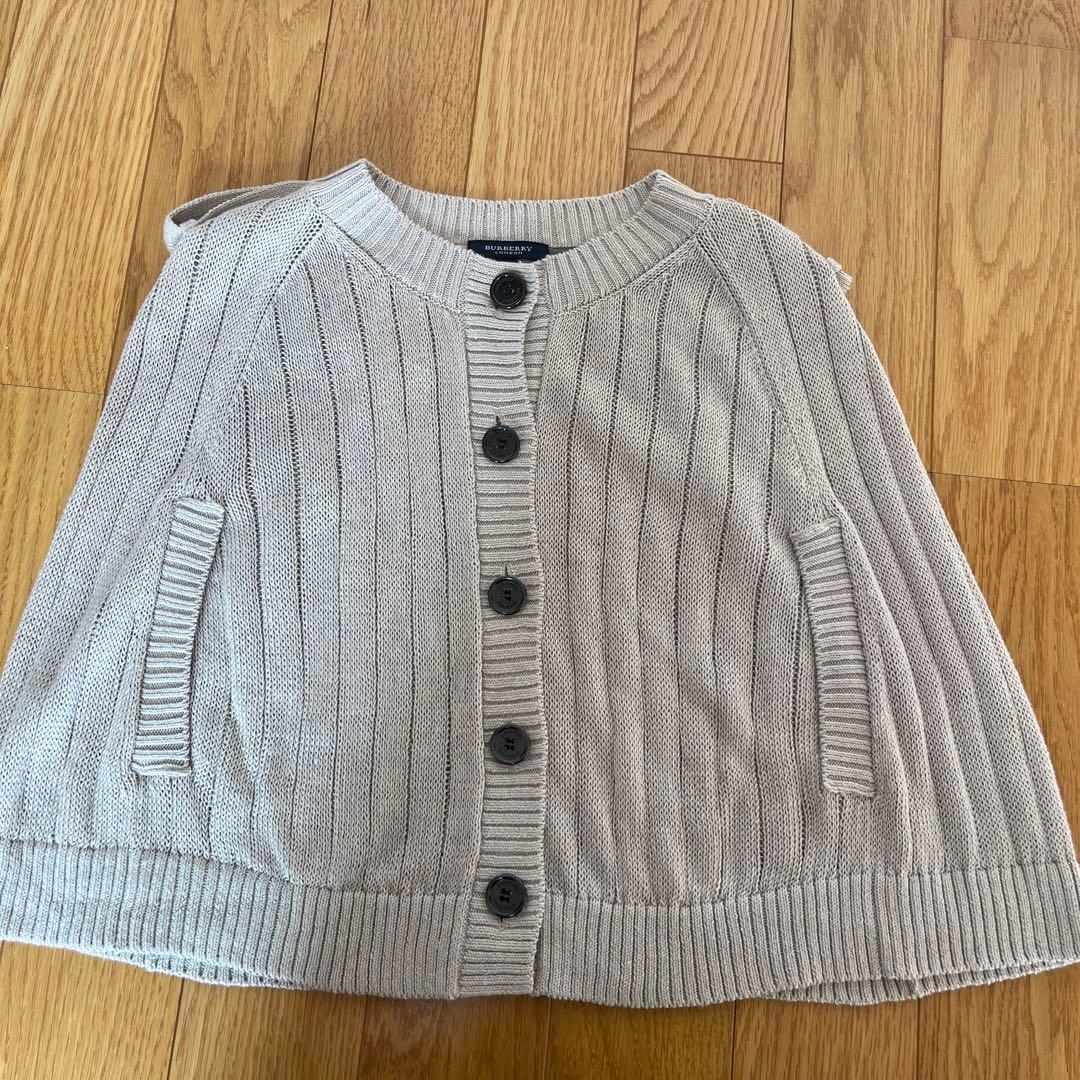 バーバリーロンドン　ポンチョ　ケープ　ニット