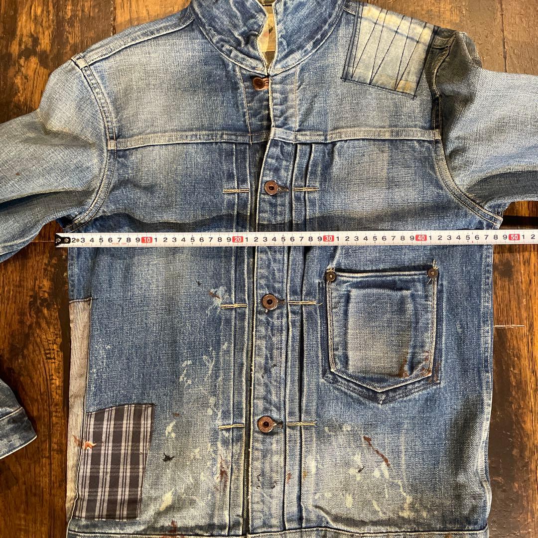 old joe デニムジャケット　パッチワークGジャン