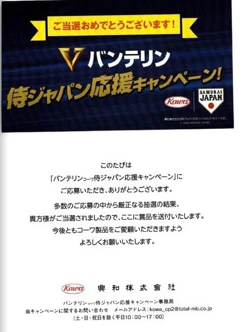 2026 WBC 侍ジャパン 坂本誠志郎 レプリカ ユニホーム Lサイズ