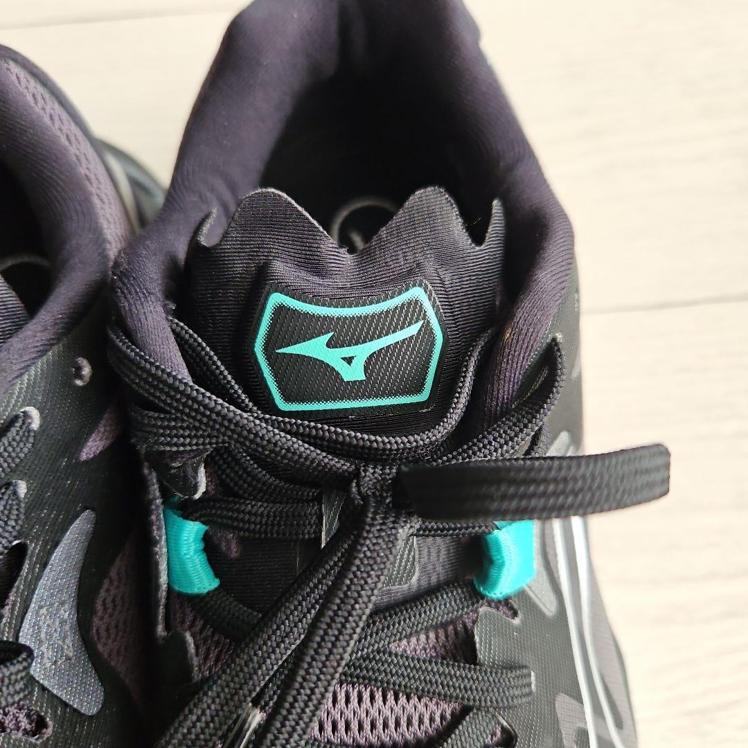 Mizuno バレーボールシューズ ブラック/グレー/ターコイズ　25センチ