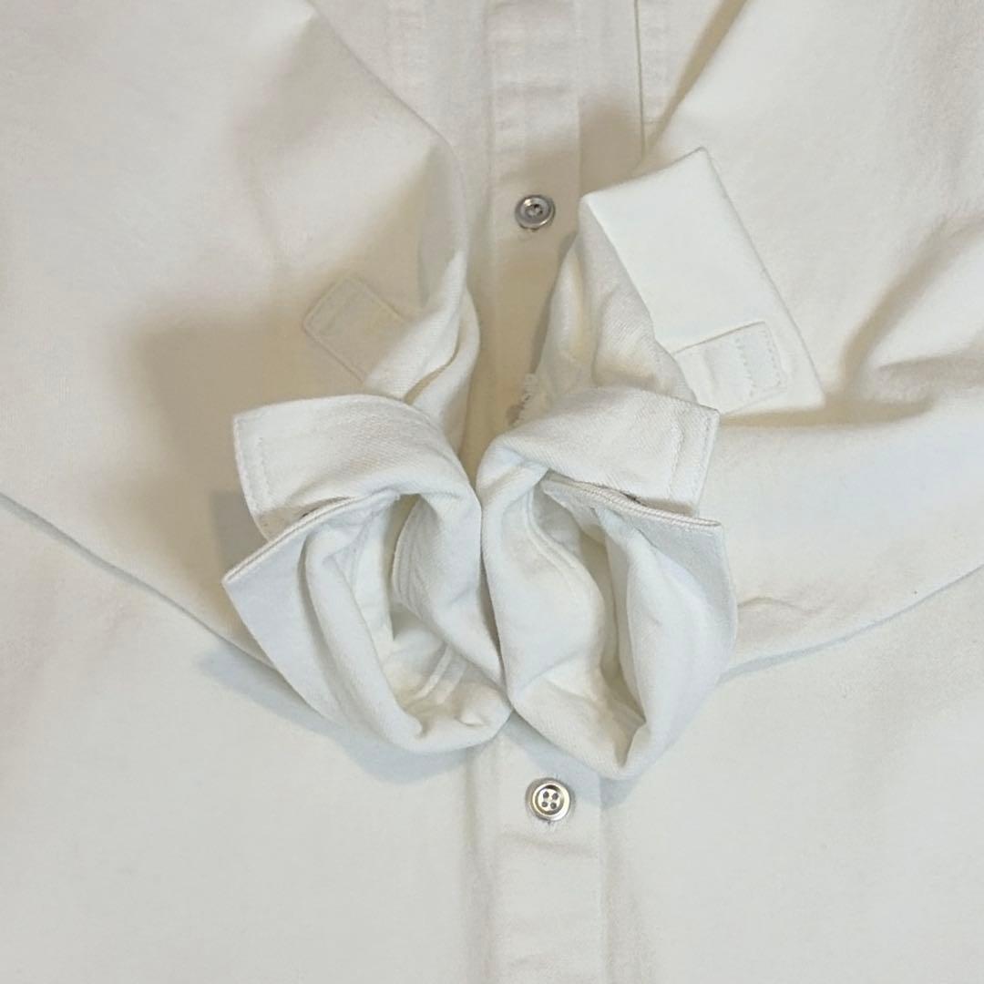 美品 ラウンジドレス ダメージデニムシャツ オフホワイト オーバーサイズ