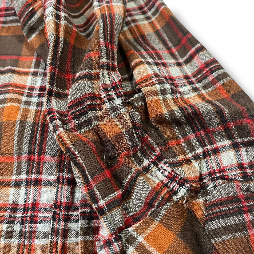 フォロー割専用USA製 PENDLETON チェック柄 ガウン ノーカラーコート