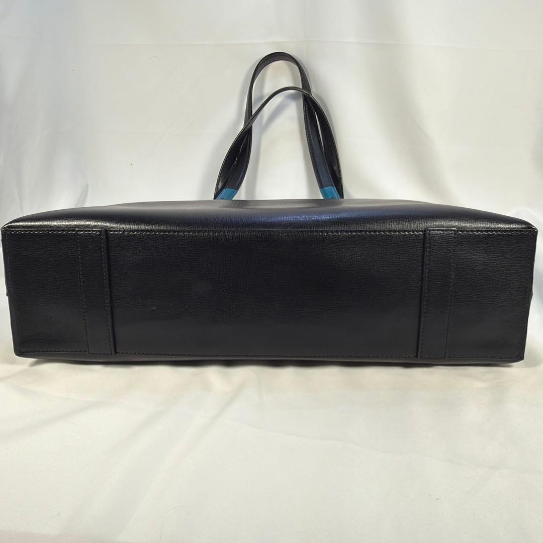【美品】Paul Smith トートバッグ 黒 レザー 肩掛け ロゴ A4可能