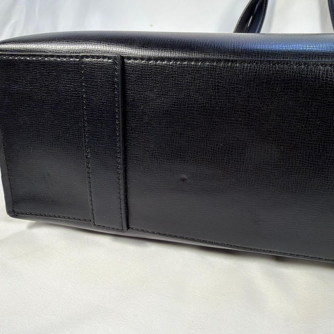 【美品】Paul Smith トートバッグ 黒 レザー 肩掛け ロゴ A4可能