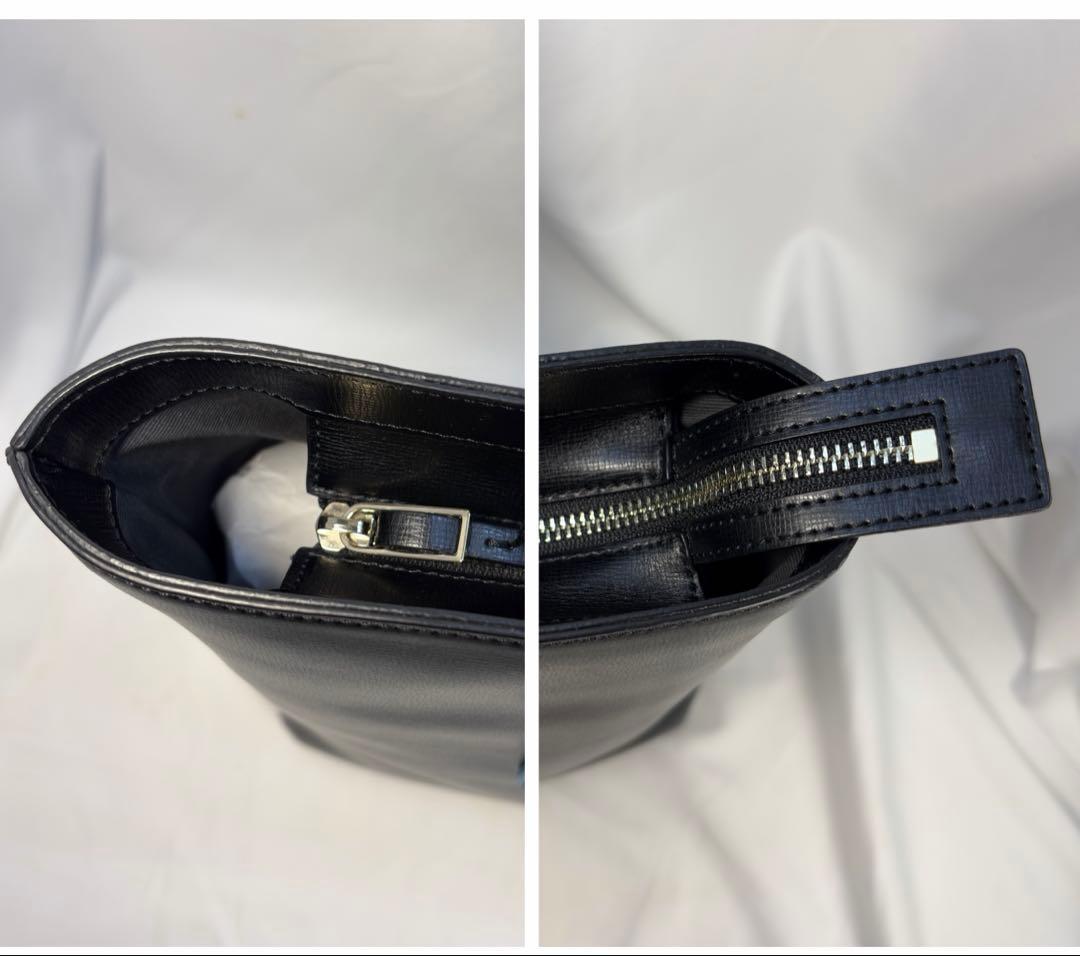 【美品】Paul Smith トートバッグ 黒 レザー 肩掛け ロゴ A4可能