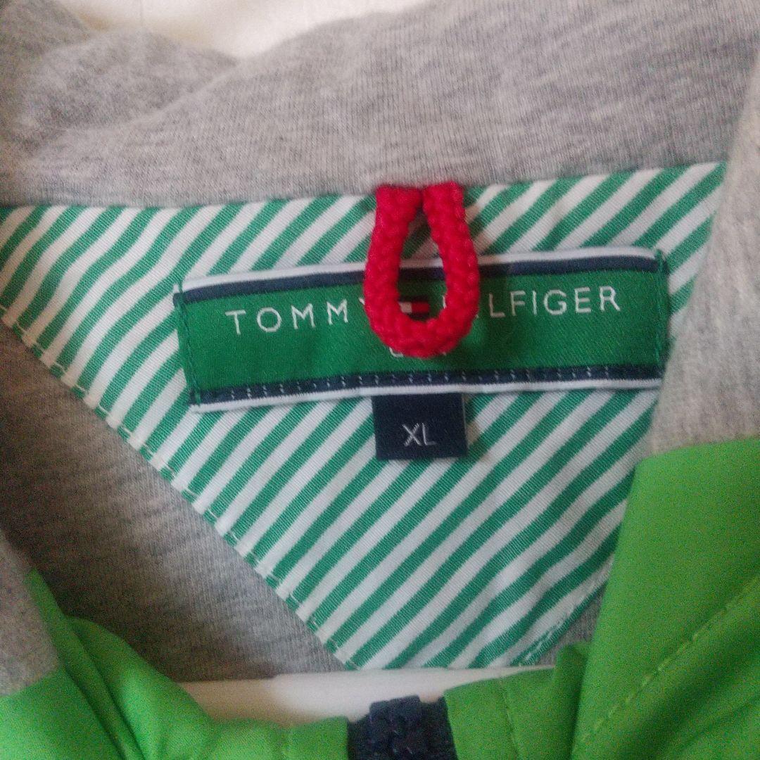 トミーヒルフィガーゴルフ キルティング中綿ベスト メンズ　緑　LL