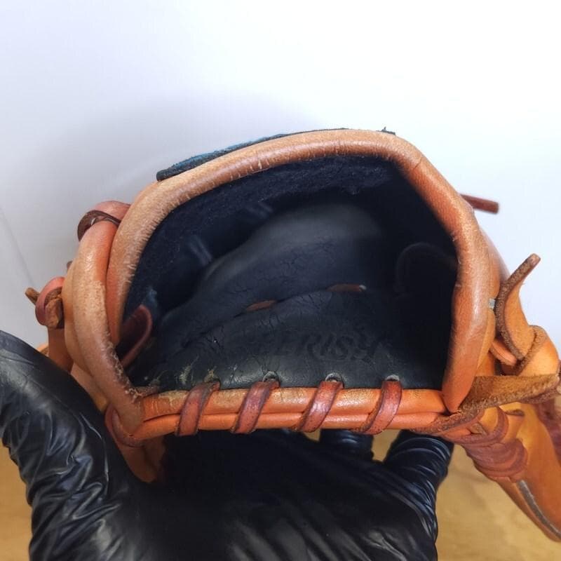 ミズノ 高橋由伸モデル 限定品 Y字ウェブ 巨人カラー 外野用 軟式グローブ